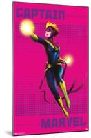 Marvel Shape of a Hero - Captain Marvel-Trends International-Mounted Poster