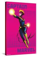Marvel Shape of a Hero - Captain Marvel-Trends International-Stretched Canvas