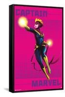 Marvel Shape of a Hero - Captain Marvel-Trends International-Framed Stretched Canvas