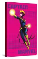 Marvel Shape of a Hero - Captain Marvel-Trends International-Stretched Canvas