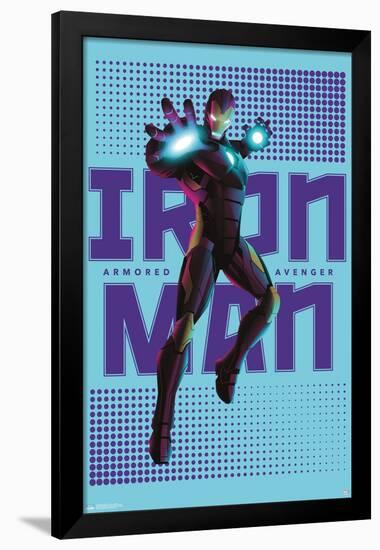 Marvel Shape of a Hero - Iron Man-Trends International-Framed Poster