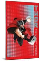 Marvel Shape of a Hero - Thor-Trends International-Mounted Poster