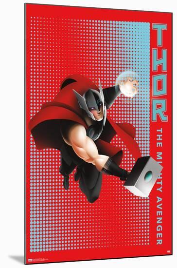 Marvel Shape of a Hero - Thor-Trends International-Mounted Poster