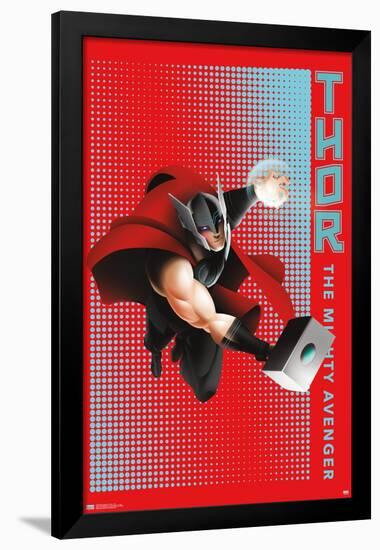 Marvel Shape of a Hero - Thor-Trends International-Framed Poster