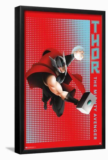 Marvel Shape of a Hero - Thor-Trends International-Framed Poster