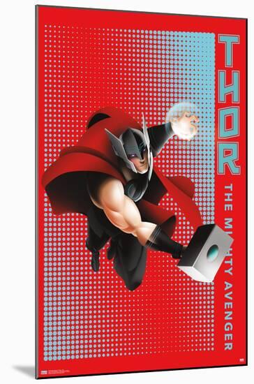 Marvel Shape of a Hero - Thor-Trends International-Mounted Poster