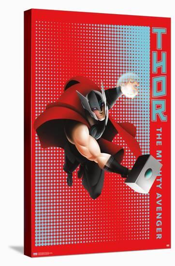 Marvel Shape of a Hero - Thor-Trends International-Stretched Canvas