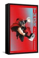 Marvel Shape of a Hero - Thor-Trends International-Framed Stretched Canvas