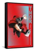 Marvel Shape of a Hero - Thor-Trends International-Framed Stretched Canvas