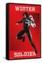 Marvel Shape of a Hero - Winter Soldier-Trends International-Framed Stretched Canvas