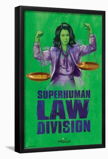 Marvel She-Hulk: Attorney At Law - Super-Human Law Division-Trends International-Framed Poster