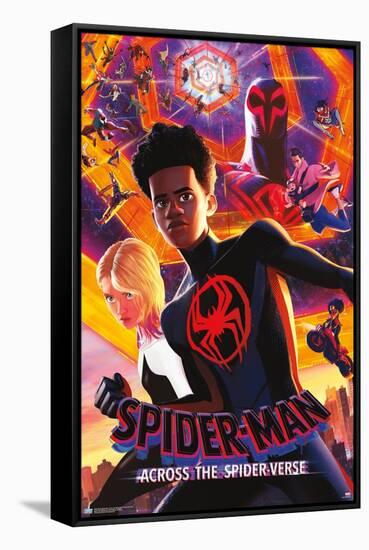 Marvel Spider-Man: Across The Spider-Verse - Group One Sheet-Trends International-Framed Stretched Canvas