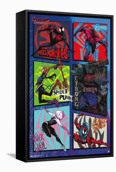 Marvel Spider-Man: Across The Spider-Verse - Group-Trends International-Framed Stretched Canvas