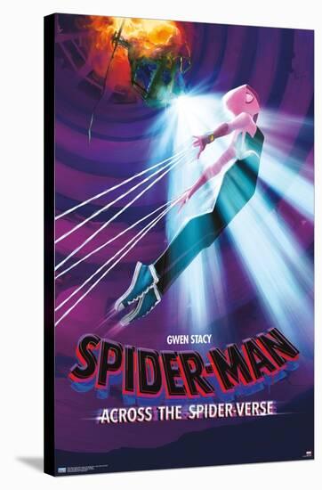 Marvel Spider-Man: Across The Spider-Verse - Gwen Stacy One Sheet-Trends International-Stretched Canvas