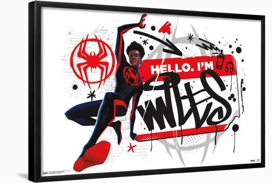 Marvel Spider-Man: Across the Spider-Verse - Hello I'm Miles-Trends International-Framed Poster