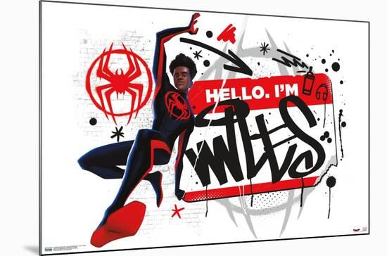 Marvel Spider-Man: Across the Spider-Verse - Hello I'm Miles-Trends International-Mounted Poster