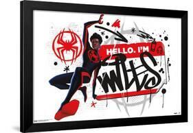 Marvel Spider-Man: Across the Spider-Verse - Hello I'm Miles-Trends International-Framed Poster