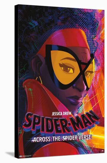 Marvel Spider-Man: Across The Spider-Verse - Jessica Drew One Sheet-Trends International-Stretched Canvas