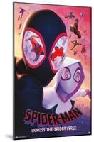 Marvel Spider-Man: Across The Spider-Verse - Masks  One Sheet-Trends International-Mounted Poster