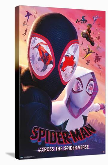 Marvel Spider-Man: Across The Spider-Verse - Masks  One Sheet-Trends International-Stretched Canvas
