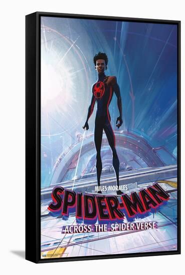 Marvel Spider-Man: Across The Spider-Verse - Miles Morales One Sheet-Trends International-Framed Stretched Canvas