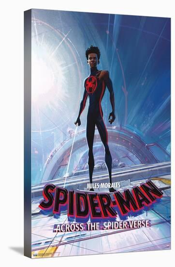 Marvel Spider-Man: Across The Spider-Verse - Miles Morales One Sheet-Trends International-Stretched Canvas