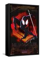 Marvel Spider-Man: Across the Spider-Verse - Miles-Trends International-Framed Stretched Canvas