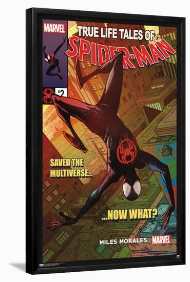 Marvel Spider-Man: Across the Spider-Verse - Now What Cover-Trends International-Framed Poster