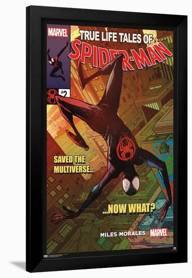 Marvel Spider-Man: Across the Spider-Verse - Now What Cover-Trends International-Framed Poster