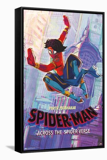 Marvel Spider-Man: Across The Spider-Verse - Pavitr Prabhakar One Sheet-Trends International-Framed Stretched Canvas