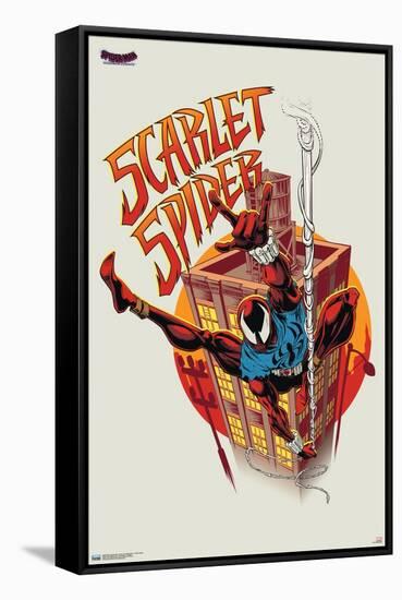 Marvel Spider-Man: Across The Spider-Verse - Scarlet Spider-Trends International-Framed Stretched Canvas