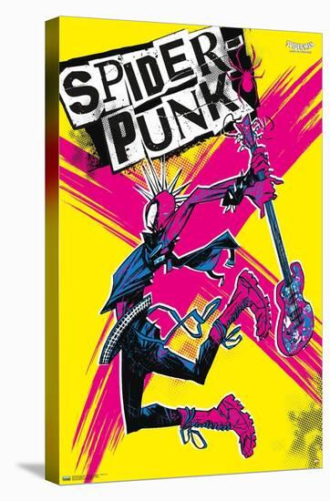 Marvel Spider-Man: Across The Spider-Verse - Spider-Punk-Trends International-Stretched Canvas