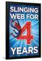 Marvel Spider-Man - Happy 4th Birthday-Trends International-Framed Poster