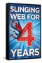 Marvel Spider-Man - Happy 4th Birthday-Trends International-Framed Stretched Canvas