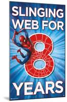 Marvel Spider-Man - Happy 8th Birthday-Trends International-Mounted Poster