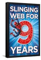 Marvel Spider-Man - Happy 9th Birthday-Trends International-Framed Poster