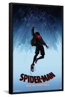 Marvel Spider-Man - Into The Spider-Verse - Falling-Trends International-Framed Poster