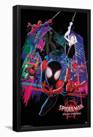 Marvel Spider-Man - Into The Spider-Verse - Group-Trends International-Framed Poster