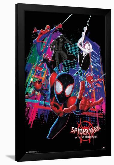 Marvel Spider-Man - Into The Spider-Verse - Group-Trends International-Framed Poster