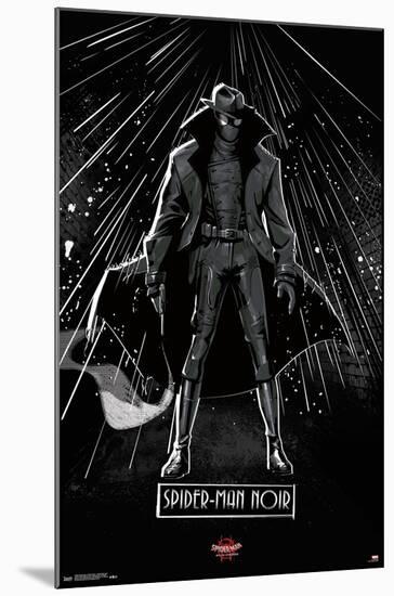 Marvel Spider-Man - Into The Spider-Verse - Spider-Man Noir-Trends International-Mounted Poster