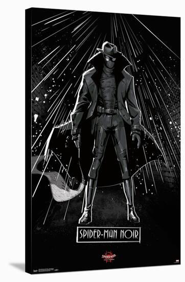 Marvel Spider-Man - Into The Spider-Verse - Spider-Man Noir-Trends International-Stretched Canvas