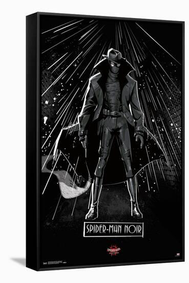 Marvel Spider-Man - Into The Spider-Verse - Spider-Man Noir-Trends International-Framed Stretched Canvas