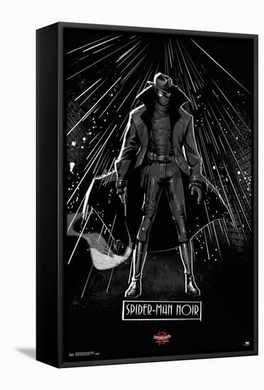 Marvel Spider-Man - Into The Spider-Verse - Spider-Man Noir-Trends International-Framed Stretched Canvas