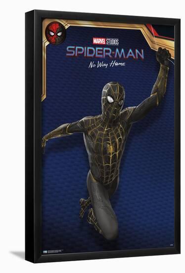 Marvel Spider-Man: No Way Home - Black Costume-Trends International-Framed Poster