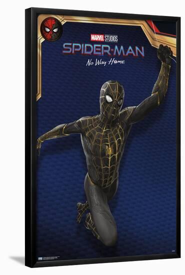 Marvel Spider-Man: No Way Home - Black Costume-Trends International-Framed Poster