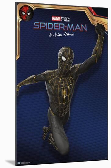 Marvel Spider-Man: No Way Home - Black Costume-Trends International-Mounted Poster