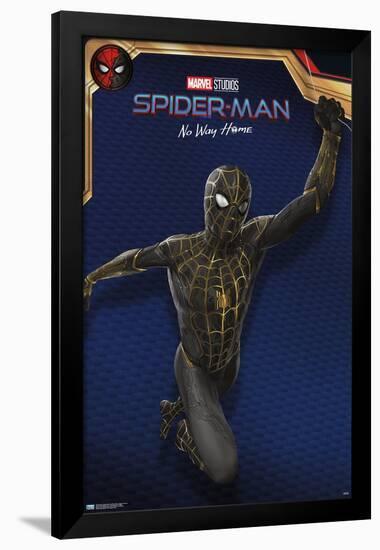 Marvel Spider-Man: No Way Home - Black Costume-Trends International-Framed Poster