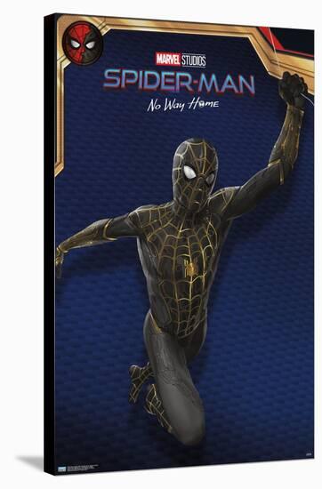 Marvel Spider-Man: No Way Home - Black Costume-Trends International-Stretched Canvas