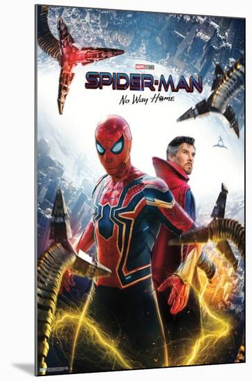 Marvel Spider-Man: No Way Home - Key Art-Trends International-Mounted Poster