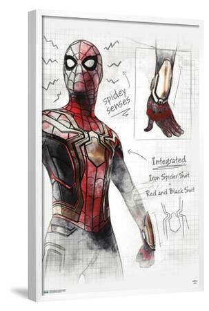 'Marvel Spider-Man: No Way Home - Sketches Premium Poster 